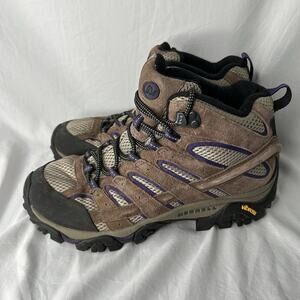 Merrell Mid Moab 2 Vent Women’s Size 8.5 Brown Hiking Boots